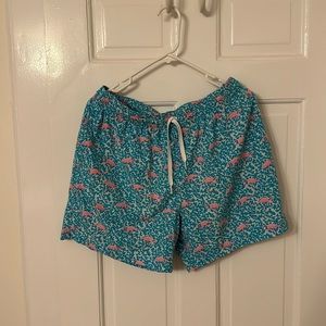 Men’s 5.5” Chubbies Swimsuit Mesh Lining Flamingos